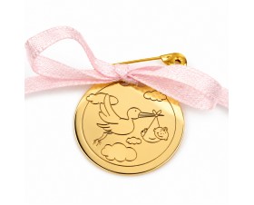 Златна Паричка Персонализиран  Подарък за Бебе 14К Жълто Злато от Bloom Jewellery