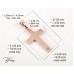 Кръст от Розово Злато 14К гравиран (по желание) Bloom Jewellery