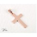 Кръст от Розово Злато 14К гравиран (по желание) Bloom Jewellery