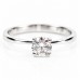 18К  Бяло Злато Диамантен Годежен Пръстен Bloom Jewellery