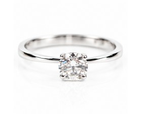 18К  Бяло Злато Диамантен Годежен Пръстен Bloom Jewellery