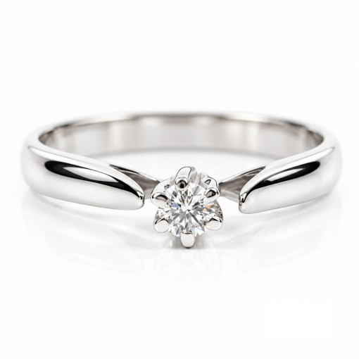 Уникален 18К Бяло Злато Диамантен Годежен Пръстен Bloom Jewellery Уникален 18К Бяло Злато Диамантен Годежен Пръстен Bloom Jewellery
