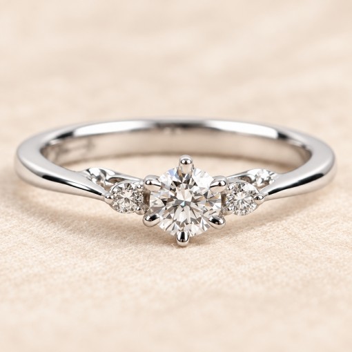 18К Бяло Злато Диамантен Годежен Пръстен Bloom Jewellery 18К Бяло Злато Диамантен Годежен Пръстен Bloom Jewellery