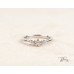 18К  Бяло Злато Диамантен Годежен Пръстен    Bloom Jewellery