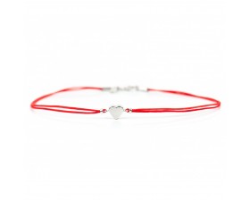 Гривна Сърце 14К Бяло Злато на Червен Конец Bloom Jewellery Гривна Сърце 14К Бяло Злато на Червен Конец Bloom Jewellery