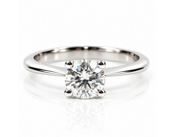 18К Бяло Злато Пръстен със Сертифициран IGI Диамант Bloom Jewellery 18К Бяло Злато Пръстен със Сертифициран IGI Диамант Bloom Jewellery