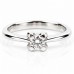 Годежен Пръстен с Лабораторен Диамант 14К Бяло Злато  Bloom Jewellery