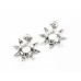 Обеци Слънчогледи с Диаманти и Кварц 14К Бяло Злато Bloom Jewellery Обеци Слънчогледи с Диаманти и Кварц 14К Бяло Злато Bloom Jewellery