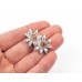 Обеци Слънчогледи с Диаманти и Кварц 14К Бяло Злато Bloom Jewellery Обеци Слънчогледи с Диаманти и Кварц 14К Бяло Злато Bloom Jewellery