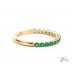 Изумруден Пръстен Халка 18К Жълто Злато от Bloom Jewellery