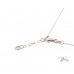 Нежно Колие и Обеци с Диаманти и Сапфири  14К Бяло Злато  Bloom Jewellery