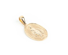 14К Жълто Злато  Медальон с Лика на Богородица  Bloom Jewellery 