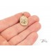  Медальон с Лика на Богородица 14К Жълто Злато Bloom Jewellery 