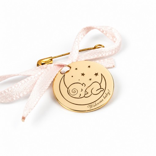 Златна Мини Паричка Подарък за Бебе 14К Жълто Злато от Bloom Jewellery