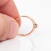 Елегантен Годежен Пръстен с Диамант 0.07 ct G/VS 18К Розово Злато Bloom Jewellery