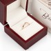 Елегантен Годежен Пръстен с Диамант 0.07 ct G/VS 18К Розово Злато Bloom Jewellery