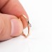 Елегантен Годежен Пръстен с Диамант 0.07 ct G/VS 18К Розово Злато Bloom Jewellery