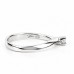 Елегантен Годежен Пръстен с Диамант 0.08 ct G/SI 18К Бяло Злато Bloom Jewellery