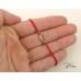 Златна Гривна с Червен Конец, Бебешко Краче и Диамант 14К Bloom Jewellery